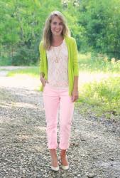 Pink on Pink & Chartreuse 