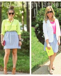Day to Night Series - Striped Skirt