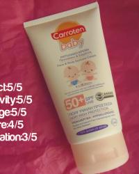Review:Carroten Baby Face and Body Suncare Cream 50 SPF