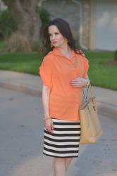 Tangerine and Classic Stripes...