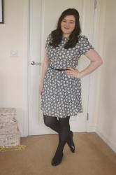 Monochrome floral dress...