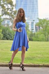 Blue klein dress