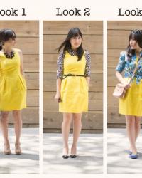 how to wear {yellow dress}