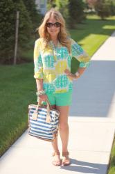 Banana Republic Milly Medallion Print Top for Work and Play