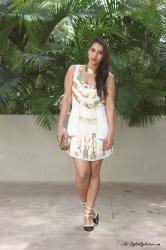 Fashion Trend Little White Sequin Dress 