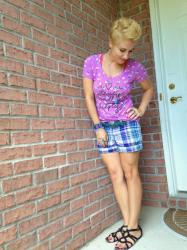 Summer (Mom) Style: Pattern Mixing & Miley Cyrus Hair