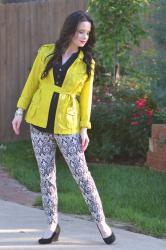 A Neon Trench + Printed Black &White with L....