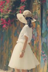 A Cinderella Story: Tulle Skirt + Straw Hat