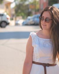 White baby dress