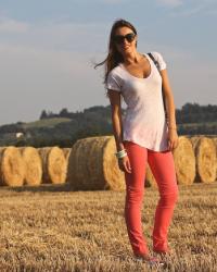 Trousers and Slippers on Bales