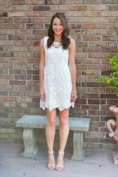 july remix: white sundress {2}