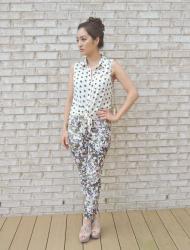 Mixing Prints: Polka-dots + Florals