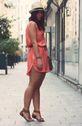 Robe corail By Zoé