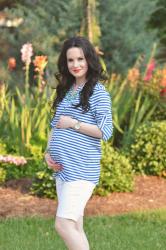 Nautical Stripes + White Shorts with L...