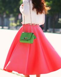 A Big Full Peach Skirt