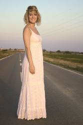 Ibiza...Flamenco White Dress