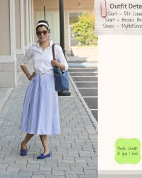 Lookbook:  DIY Retro Style Pleated Skirt