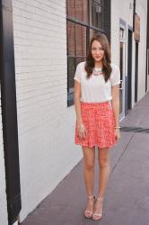 august remix: printed skirt {1}