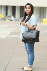 Printed Blue Top