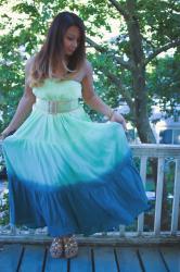 *ombre maxi dress*