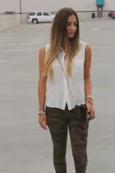 Outfit Post: Camo, Leopard & Straight Hair - Oh My!