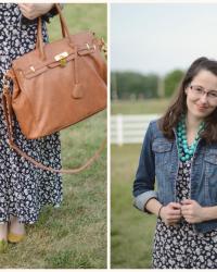 What I Wore ❘❘ '90s Floral Dress + Swell Caroline Giveaway & Review