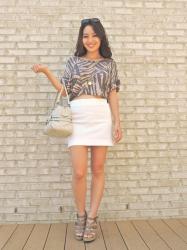 Classic Combination: Mini-skirt + Cropped Top