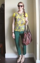 Banana Republic Sloan Ankle Pants Review & Outfit