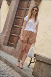 Nude and leopard sandals