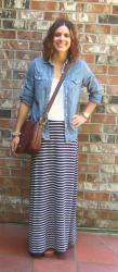 transitioning to fall with chambray