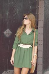 MILITARY GREEN DRESS