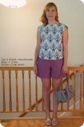 Made by Me Files: McCall's 6519 Top, Burda Magazine 02/2013 Shorts (Again!), and Kwik Sew 3905 Girls' Dress.