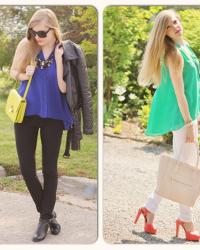 Two Colours, One Blouse