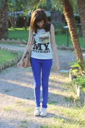 OUTFIT | BLUE PANTS