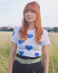 Heart Print Shirt DIY