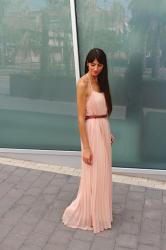 Pink maxi dress