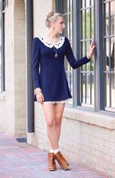 White Collar, Navy Sleeves