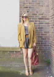 Olive Jumpsuit + Blazer