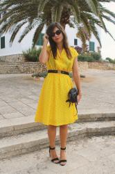 Vintage yellow dress