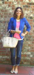 Blazer, Tee and Boyfriend Jeans: My “Momiform”