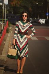 Chevron style dress