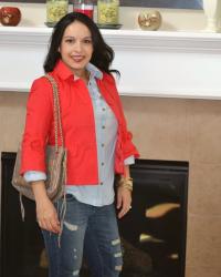 Casual Style: Chambray and boyfriend jeans