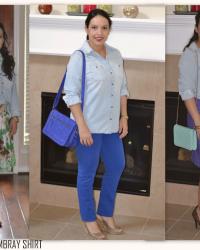 Closet Remix: Light Chambray shirt