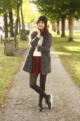 Skater Skirt, Beanie, Nikes