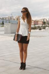 White Peplum