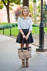 Plaid, Leather & A Little Sparkle