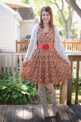 Fall Colors in a Dress