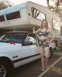 Camping and a vintage style playsuit - Part 1