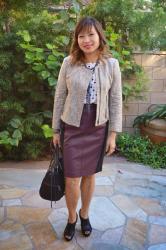 Faux Leather Skirt