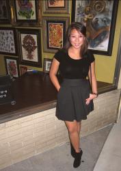 Black Tee & Suede Booties